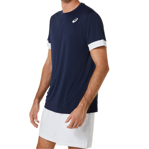 T-shirt MEN COURT SS TOP Midnight/Brilliant white
