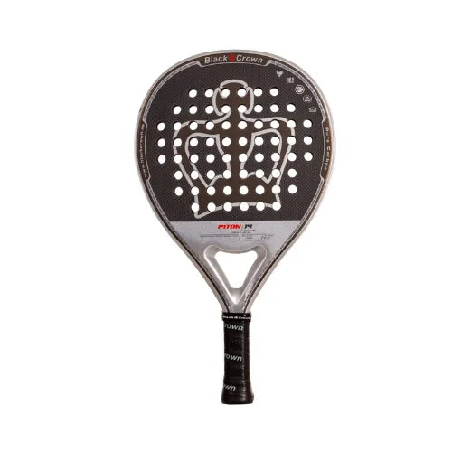 Black Crown Piton Furia Raquette De Padel – Forme Ronde, Poids 350-365 G, Noyau SC EVA Souple, Cadre Carbone 38 Mm, Contrôle 55 % / Puissance 45 %