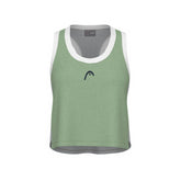 Débardeur PLAY CROP TOP WOMEN Celery green/Grey