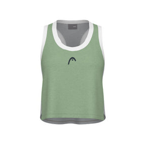 Débardeur PLAY CROP TOP WOMEN Celery green/Grey