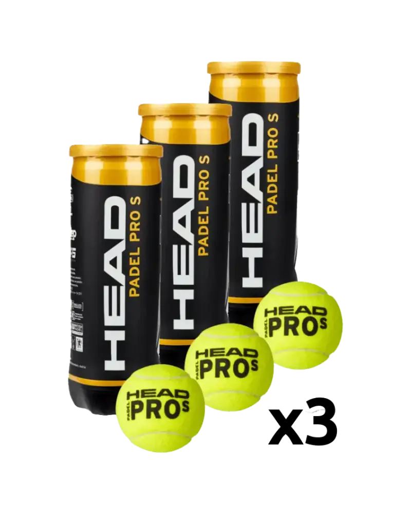 Head Padel Pro S - Le pack de 3 tubes