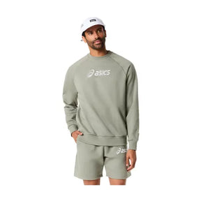 Sweat Asics FLEECE CREW-NECK TOP Lichen