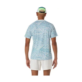 T-shirt Asics ALL OVER PRINT SS TOP Cream