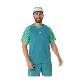 T-shirt Asics ALL OVER PRINT SS TOP Misty