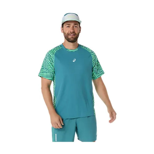 T-shirt Asics ALL OVER PRINT SS TOP Misty